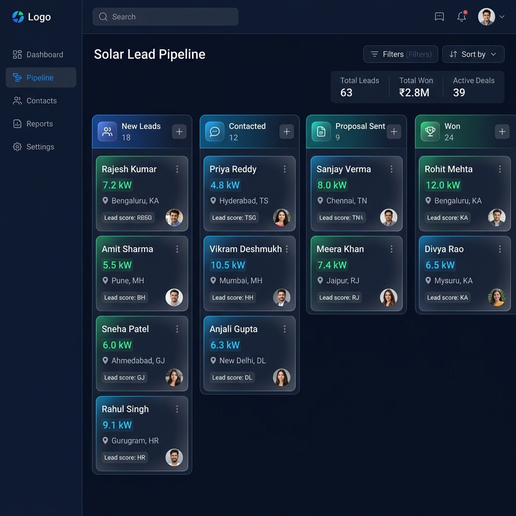 Vendor NetFlow Customers CRM Dashboard