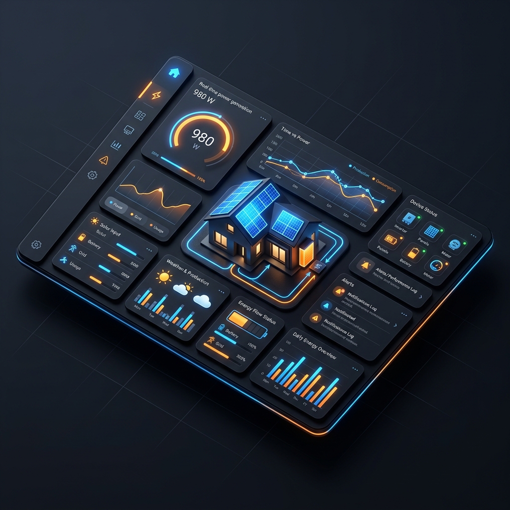 3D Solar Management Dashboard